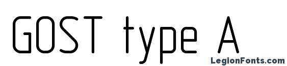 GOST type A Font