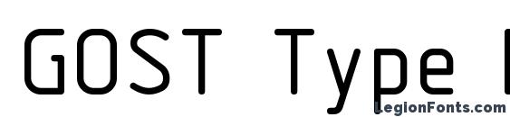 GOST Type BU Font