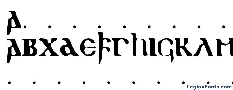 glyphs Gothic 1 font, сharacters Gothic 1 font, symbols Gothic 1 font, character map Gothic 1 font, preview Gothic 1 font, abc Gothic 1 font, Gothic 1 font