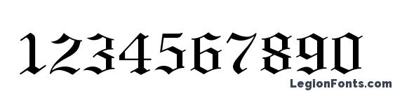 Gothic 57 Normal Font, Number Fonts
