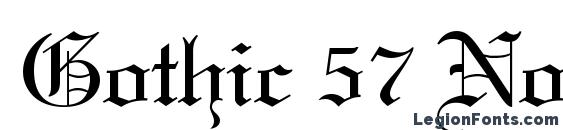 Gothic 57 Normal Font