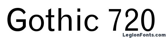 Gothic 720 BT Font