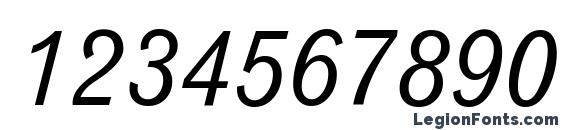 Gothic 720 Italic BT Font, Number Fonts