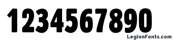 Gothic 821 Condensed TL Font, Number Fonts