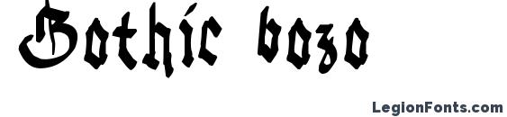 Gothic bozo Font