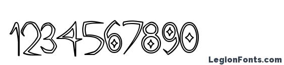 Gothic Hijinx Hollow Font, Number Fonts