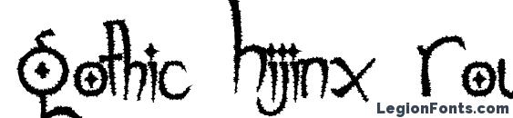 Gothic Hijinx Rough Font