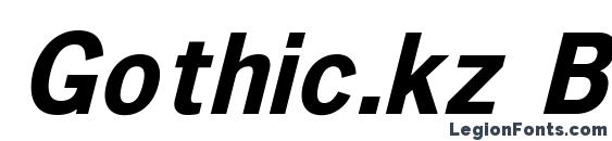 Шрифт Gothic.kz Bold Italic