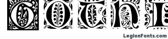 Gothic Leaf font, free Gothic Leaf font, preview Gothic Leaf font