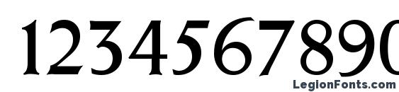 Gothic Regular DB Font, Number Fonts