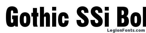 Gothic SSi Bold font, free Gothic SSi Bold font, preview Gothic SSi Bold font