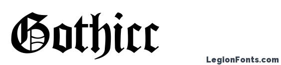 Gothicc Font