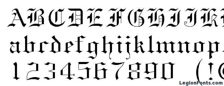 глифы шрифта GothicE, символы шрифта GothicE, символьная карта шрифта GothicE, предварительный просмотр шрифта GothicE, алфавит шрифта GothicE, шрифт GothicE