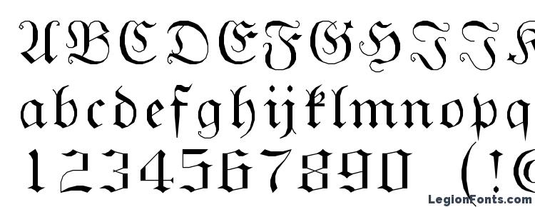глифы шрифта GothicG, символы шрифта GothicG, символьная карта шрифта GothicG, предварительный просмотр шрифта GothicG, алфавит шрифта GothicG, шрифт GothicG