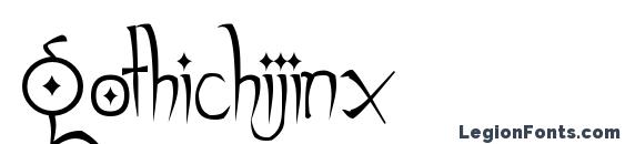 шрифт Gothichijinx, бесплатный шрифт Gothichijinx, предварительный просмотр шрифта Gothichijinx