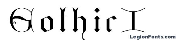 Шрифт GothicI
