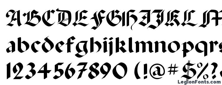 glyphs GothicRus Bold font, сharacters GothicRus Bold font, symbols GothicRus Bold font, character map GothicRus Bold font, preview GothicRus Bold font, abc GothicRus Bold font, GothicRus Bold font