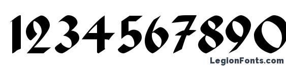 GothicRus Bold Font, Number Fonts