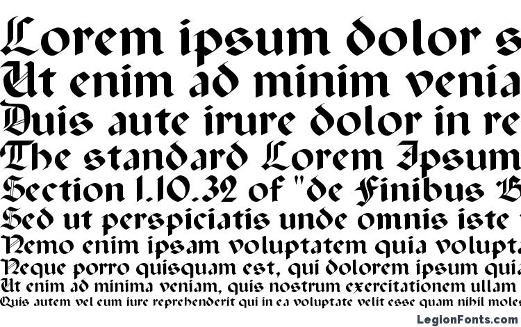 specimens GothicRus Bold font, sample GothicRus Bold font, an example of writing GothicRus Bold font, review GothicRus Bold font, preview GothicRus Bold font, GothicRus Bold font