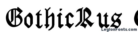 GothicRus Condenced Font