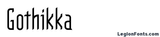 Gothikka font, free Gothikka font, preview Gothikka font