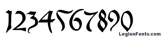 Goticabastard Font, Number Fonts