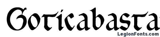 Goticabastard font, free Goticabastard font, preview Goticabastard font