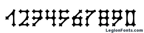Gotika apvalus Font, Number Fonts