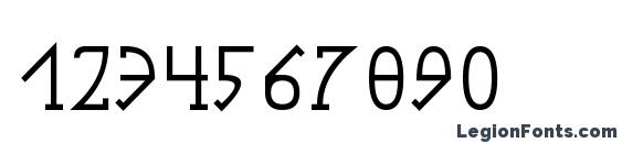 Gotika serifai b Font, Number Fonts