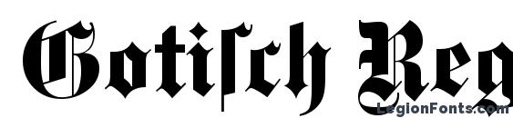 Gotisch Regular Font