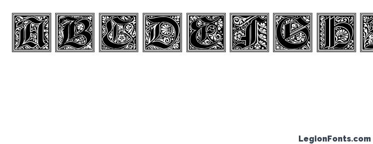 глифы шрифта Gotische Initialen, символы шрифта Gotische Initialen, символьная карта шрифта Gotische Initialen, предварительный просмотр шрифта Gotische Initialen, алфавит шрифта Gotische Initialen, шрифт Gotische Initialen