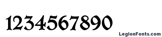 GotischeMajuskel Font, Number Fonts