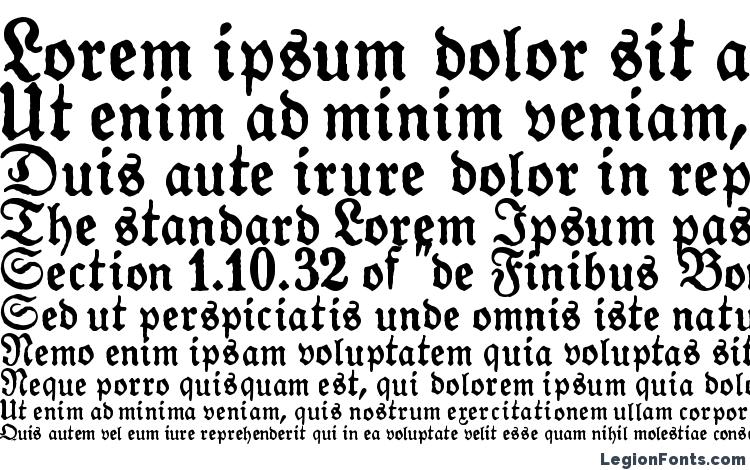 specimens Gotyk poszarpany font, sample Gotyk poszarpany font, an example of writing Gotyk poszarpany font, review Gotyk poszarpany font, preview Gotyk poszarpany font, Gotyk poszarpany font