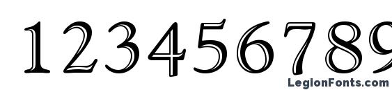Goudi Handfooled Font, Number Fonts