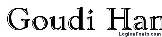 Goudi Handfooled Font