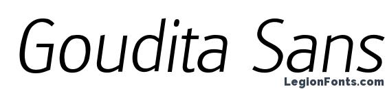 Goudita Sans Light SF Italic Font
