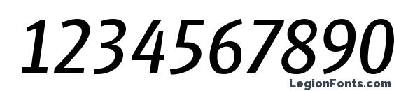 Goudita Sans SF Italic Font, Number Fonts
