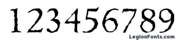 GouditaAntique Regular Font, Number Fonts