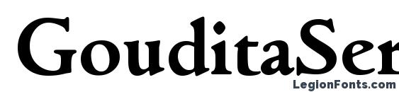 GouditaSerial Bold font, free GouditaSerial Bold font, preview GouditaSerial Bold font