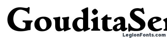 GouditaSerial Xbold Regular font, free GouditaSerial Xbold Regular font, preview GouditaSerial Xbold Regular font