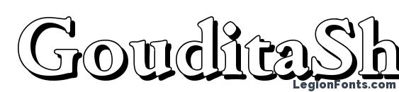 шрифт GouditaShadow Bold, бесплатный шрифт GouditaShadow Bold, предварительный просмотр шрифта GouditaShadow Bold