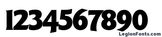 Goudy Black Font, Number Fonts