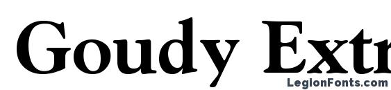 Goudy Extra Bold Font