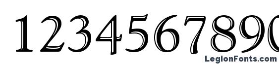 Goudy Handtooled BT Font, Number Fonts