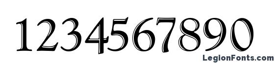 Goudy Handtooled Font, Number Fonts