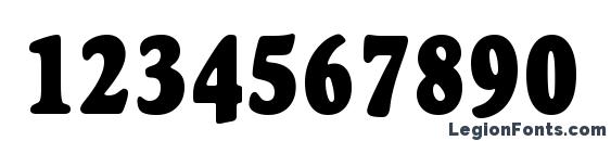 Goudy Heavyface Condensed BT Font, Number Fonts