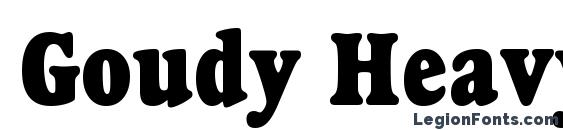 Goudy Heavyface Condensed BT Font