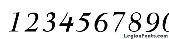 Goudy Modern MT Italic Font, Number Fonts