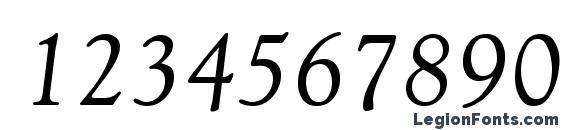 Goudy Normal Italic Font, Number Fonts