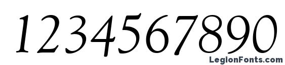 Goudy Old Style Italic BT Font, Number Fonts